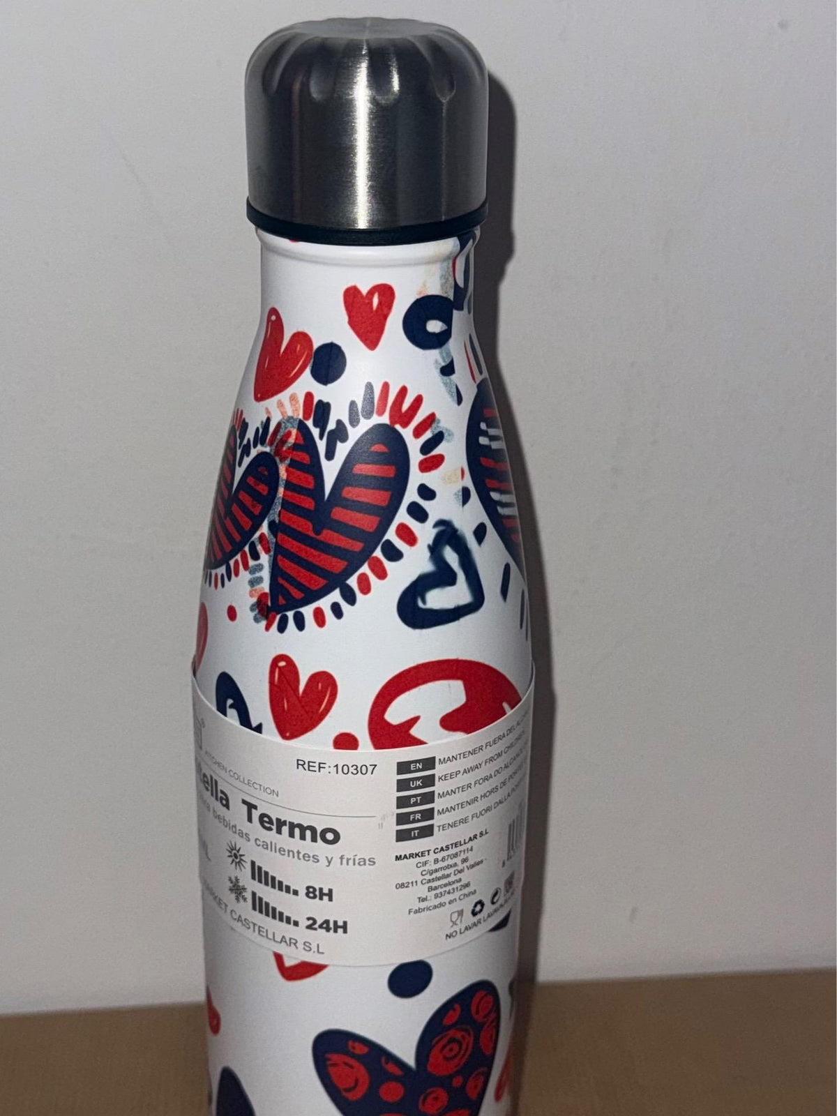 BOTELLA TERMICA CORAZONES